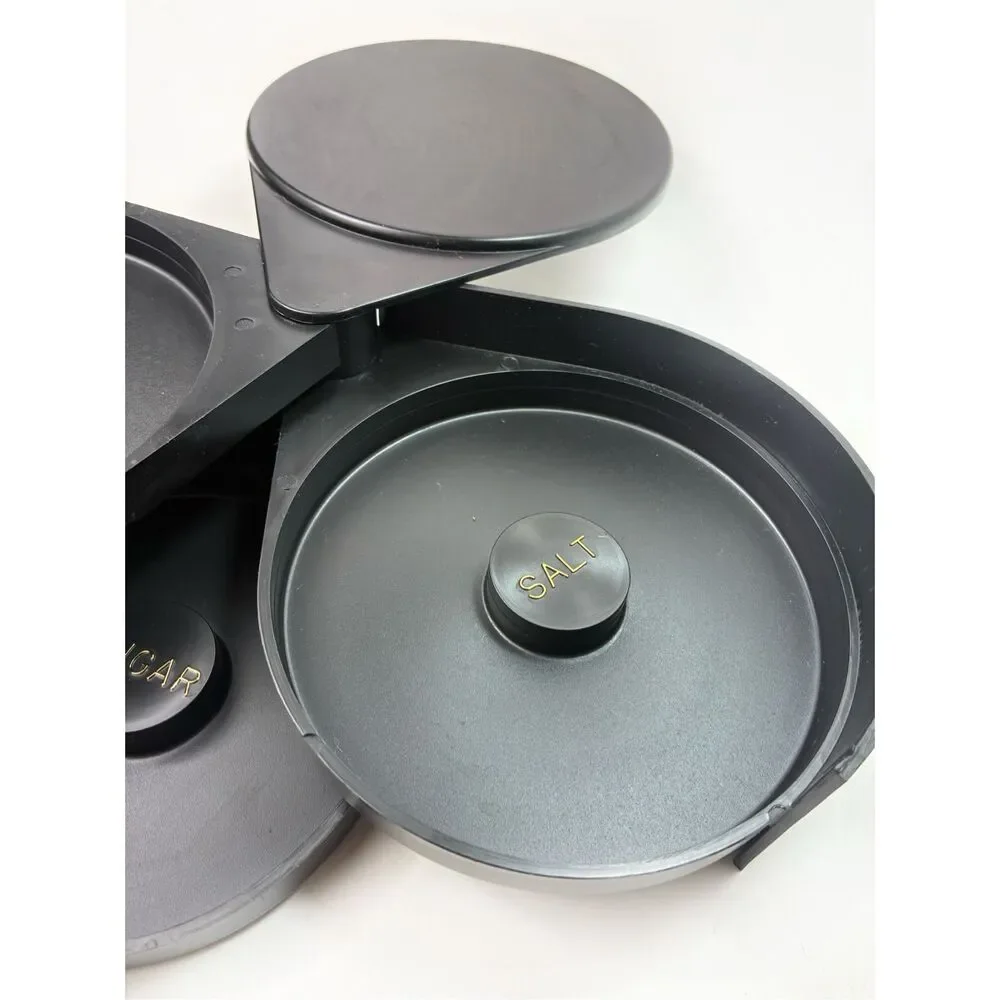 3-Tiered Rotary Bar Glass Rimmer for Salt, Lime Juice, Sugar
